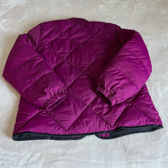 LandaEnd magenta zip up puffer quilted jacket - Picture 10 of 10